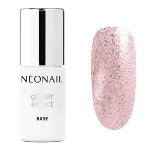 Baza Hybrydowa Glitter Effect Base Rose Twinkle 7,2 ml - Lakiery hybrydowe - miniaturka - grafika 1