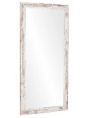 Lustra - Lustro Profilmat w ramie SHABBY BIAŁY 100X50 PREMIUM - miniaturka - grafika 1