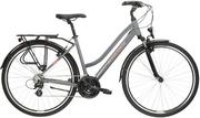 Rowery - Rower trekkingowy damski Kross Trans 2.0 D 28 M(17") rower szary/różowy/złoty - miniaturka - grafika 1