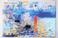 Malowanie po numerach - Impresja, wschód słońca, Claude Monet, panorama, arcydzieło, malowanie po numerach, blejtram - miniaturka - grafika 1