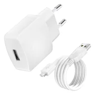 Ładowarki do telefonów - Ładowarka Ścienna Kabel Ładujący Oryginał Huawei - Czarna - miniaturka - grafika 1