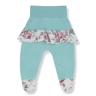 Śpiochy dla niemowląt - PÓŁŚPIOSZKI Z FALBANKĄ RÓŻA 86 - miniaturka - grafika 1