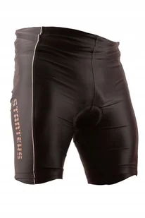 Spodenki rowerowe z wkładką, Stanteks sr0041 czarno-szary 42 (XL) - Spodenki rowerowe - miniaturka - grafika 1
