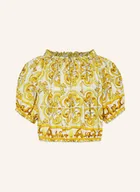 Bluzki dla dziewczynek - Dolce & Gabbana Bluzka Z Odkrytymi Ramionami gold - DOLCE & GABBANA - miniaturka - grafika 1