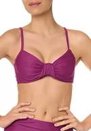 Stroje kąpielowe - goldenpoint Bikini damski kostium kąpielowy biustonosz z fiszbinami, fioletowy, 90B - miniaturka - grafika 1
