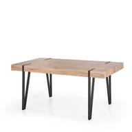 Stoły - Stół 170 x 90 x 76 Yohann Dąb San Remo / Czarny Halmar - miniaturka - grafika 1