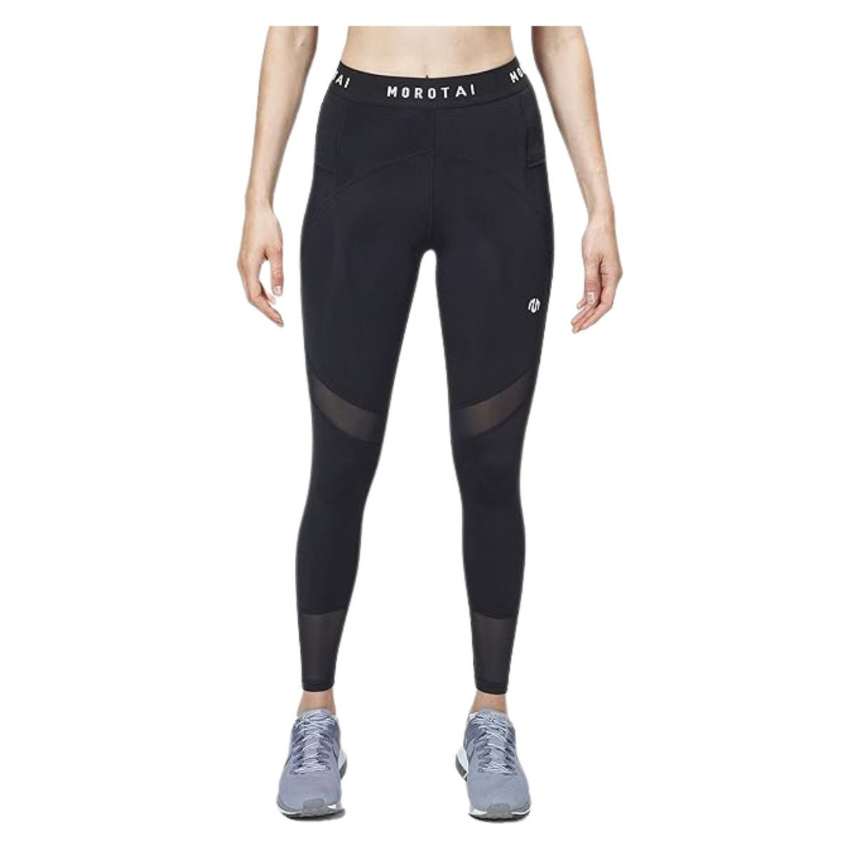 Legginsy damskie Morotai Mesh Performance sportowe czarne-L
