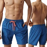 Kąpielówki męskie - KĄPIELÓWKI MĘSKIE szorty na basen szybkoschnące wiązane Atlantic *L - miniaturka - grafika 1