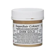 Dodatki do ciast w proszku - Złoty pyłek Dark gold Sugarflair 25g - miniaturka - grafika 1