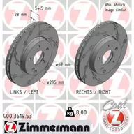 Tarcze hamulcowe - Tarcza hamulcowa ZIMMERMANN 400.3619.53 - miniaturka - grafika 1