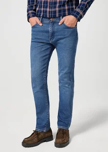 Męskie spodnie jeansowe dopasowane Wrangler LARSTON W30 L34 - Spodnie męskie - miniaturka - grafika 1