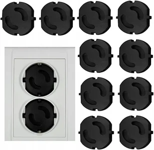 Biała osłona gniazd wtykowych zabezpieczenie przed dzieckiem 5szt - Zabezpieczenia dla dzieci - miniaturka - grafika 1