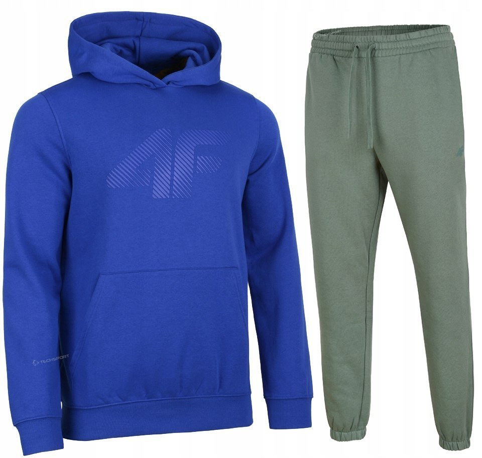 4F OCIEPLANY MÄSKI DRES BAWEĹNA KOMPLET BLUZA SPODNIE / rozm L