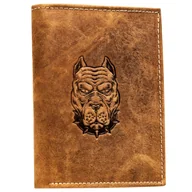 Portfele - Portfel męski z nubukowej skóry naturalnej duży pionowy bez zapięcia ozdobny front rozbudowany i pojemny mieści dowód rejestracyjny ochrona RFID STOP - miniaturka - grafika 1