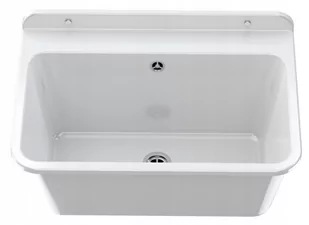 Large Zlew Gospodarczy Garaż Pralnia Komora Biała - Zlewy i komory gospodarcze Large Zlew Gospodarczy Garaż Pralnia Komora Biała - Zlewy i komory gospodarcze - miniaturka - grafika 1