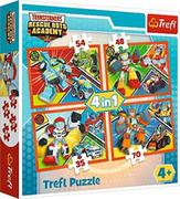 Puzzle - Trefl Puzzle 4w1 Akademia Transformersów 34313 - miniaturka - grafika 1