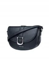 Torebki damskie - Torebka Damska Listonoszka Elegancka Na Pasku PUCCINI Czarna BML009 1 - miniaturka - grafika 1