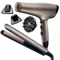 Suszarki do włosów - Zestaw Remington Suszarka + Prostownica Keratin - miniaturka - grafika 1