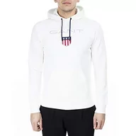 Bluzy męskie - GANT Męska bluza z kapturem Shield Sweat Hoodie - miniaturka - grafika 1