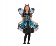 Stroje karnawałowe - STRÓJ DLA DZIECI MOTYLKOWA WRÓŻKA ROZM.110/120CM - miniaturka - grafika 1