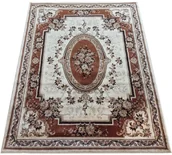 Dywany - Klasyczny brązowy dywan rozeta W6-Z37 - miniaturka - grafika 1