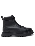 Botki męskie - Tommy Jeans Trapery Tjm Warm Lining Boot EM0EM01274 Czarny - miniaturka - grafika 1