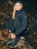 Kurtki i kamizelki sportowe damskie - 4F Kurtka trekkingowa z wypełnieniem Primaloft Silver damska - czarna L - miniaturka - grafika 1