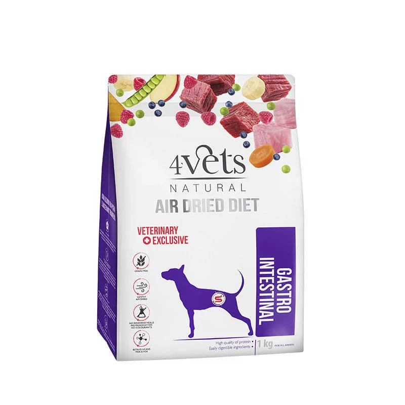 DOLINA NOTECI 4Vets Natural Gastro Intestinal karma suszona dla psów z zaburzeniami trawienia 1kg