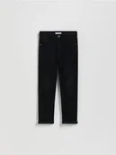 Spodnie i spodenki dla chłopców - Reserved - Jeansy regular - czarny - miniaturka - grafika 1