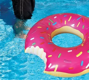 KONTEXT Koło Dmuchane Donut 60cm #E1 - Materace dmuchane i koła do pływania - miniaturka - grafika 1