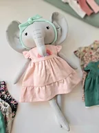 Lalki dla dziewczynek - Słonik lalka do przytulania - miniaturka - grafika 1