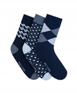 Skarpetki męskie - Skarpety Męskie Skarpetki Bawełniane 3 pary 39-42 PUCCINI SKS1007 3942 - miniaturka - grafika 1