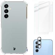 Etui i futerały do telefonów - Bizon Etui + 2x szkło + obiektyw Case Clear Pack do Samsung Galaxy A54 5G, przezroczyste - miniaturka - grafika 1