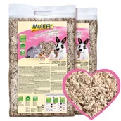 Podłoże dla gryzoni - MultiFit Bawełniana ściółka uzupełniająca 2x30 l - miniaturka - grafika 1