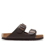 Klapki i japonki damskie - Klapki Birkenstock Arizona Bs 0051103 Brązowy - miniaturka - grafika 1
