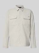 Kurtki męskie - Kurtka koszulowa z listwą z zatrzaskami - miniaturka - grafika 1