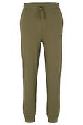Spodenki męskie - HUGO Męskie spodnie dresowe Dayote232 z bawełny Terry z nadrukiem logo, Open Green345., XL - miniaturka - grafika 1