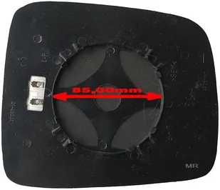 Szkło lusterka lewe PODGRZEWANE ASFERYCZNE + MOCOWANIE Jeep Liberty 2002-2007 - Lusterka samochodowe - miniaturka - grafika 1
