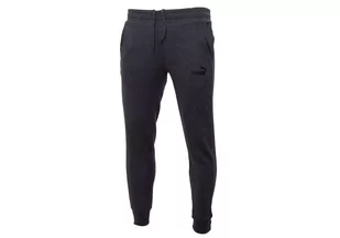 Puma  Spodnie Męskie Dresowe Bawełniane Ess Logo Pants Tr Ci Dark Gray 586716 07 M - Spodnie męskie - miniaturka - grafika 1
