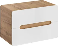 Szafki łazienkowe - Elior Szafka pod umywalkę nablatową Borneo 8X 80 cm - Biały - miniaturka - grafika 1