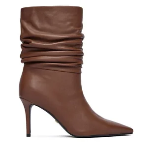 Botki Gino Rossi EO-LUNA-LT681 Brązowy - Botki damskie - miniaturka - grafika 1