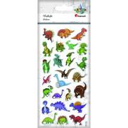 Zabawki kreatywne - Naklejki wypukłe miękkie dinozaury 25szt Nowa - miniaturka - grafika 1