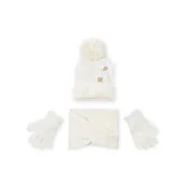 Czapki dla dzieci - Komplet czapka, komin i rękawiczki Mayoral 10071 Écru - miniaturka - grafika 1