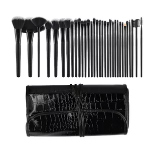 TOOLS FOR BEAUTY TOOLS FOR BEAUTY ZESTAW 32 PĘDZLI DO MAKIJAŻU BLACK - Pędzle do makijażu - miniaturka - grafika 1