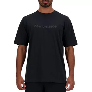 Koszulki sportowe męskie - Koszulka New Balance MT41559BK - czarna - grafika 1