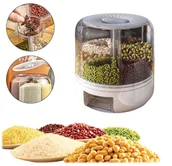 Pojemniki kuchenne - Pojemnik na ŻywnoŚĆ obrotowy 360 na ryŻ kaszĘ ogranizer do duŻy - miniaturka - grafika 1