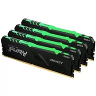 Pamięci RAM - Kingston Fury Beast RGB DDR4 64 GB 2666MHz CL16 KF426C16BB1AK4/64 KF426C16BB1AK4/64 - miniaturka - grafika 1