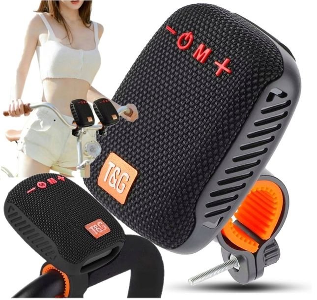 Głośnik Bluetooth Bezprzewodowy Z Uchwytem Na Rower Hulajnogę Wózek Radio