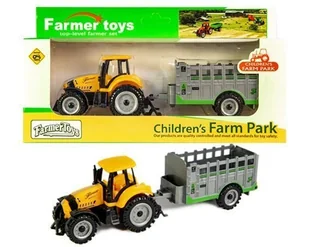 Traktor z przyczepą - Samochody i pojazdy dla dzieci - miniaturka - grafika 1