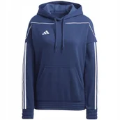 Bluzy damskie - Bluza damska adidas Tiro 23 League Sweat Hoodie granatowo-biała HS3602 M - miniaturka - grafika 1